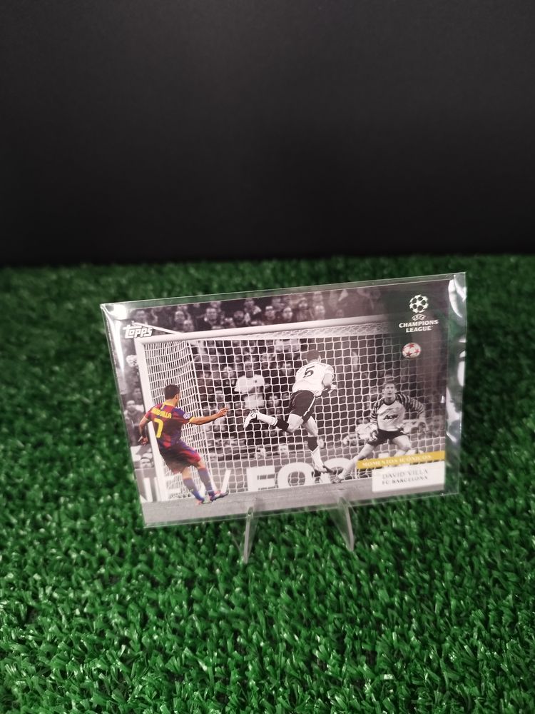 David Villa Uefa Champions League Trading Card imagen 1