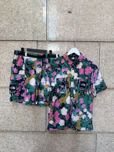 Supreme Floral Print Shirt And Shorts Set M