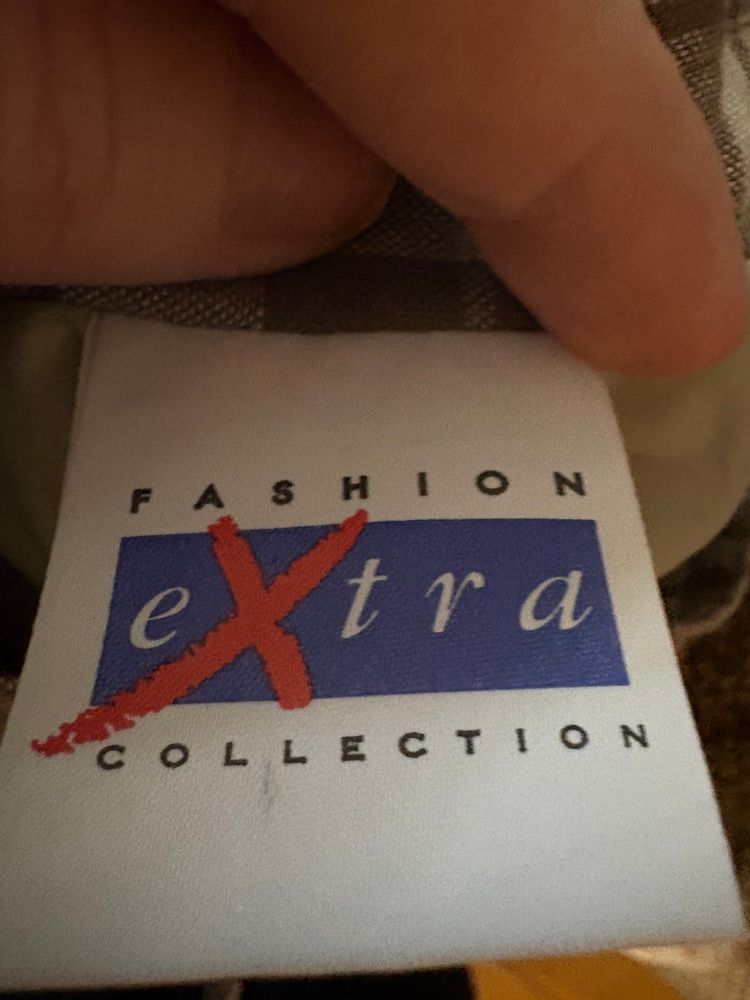 Fashion Extra Collection Grey Check Pleated Midi Skirt Size 18 / EU 44 academic style preppy imagen 4