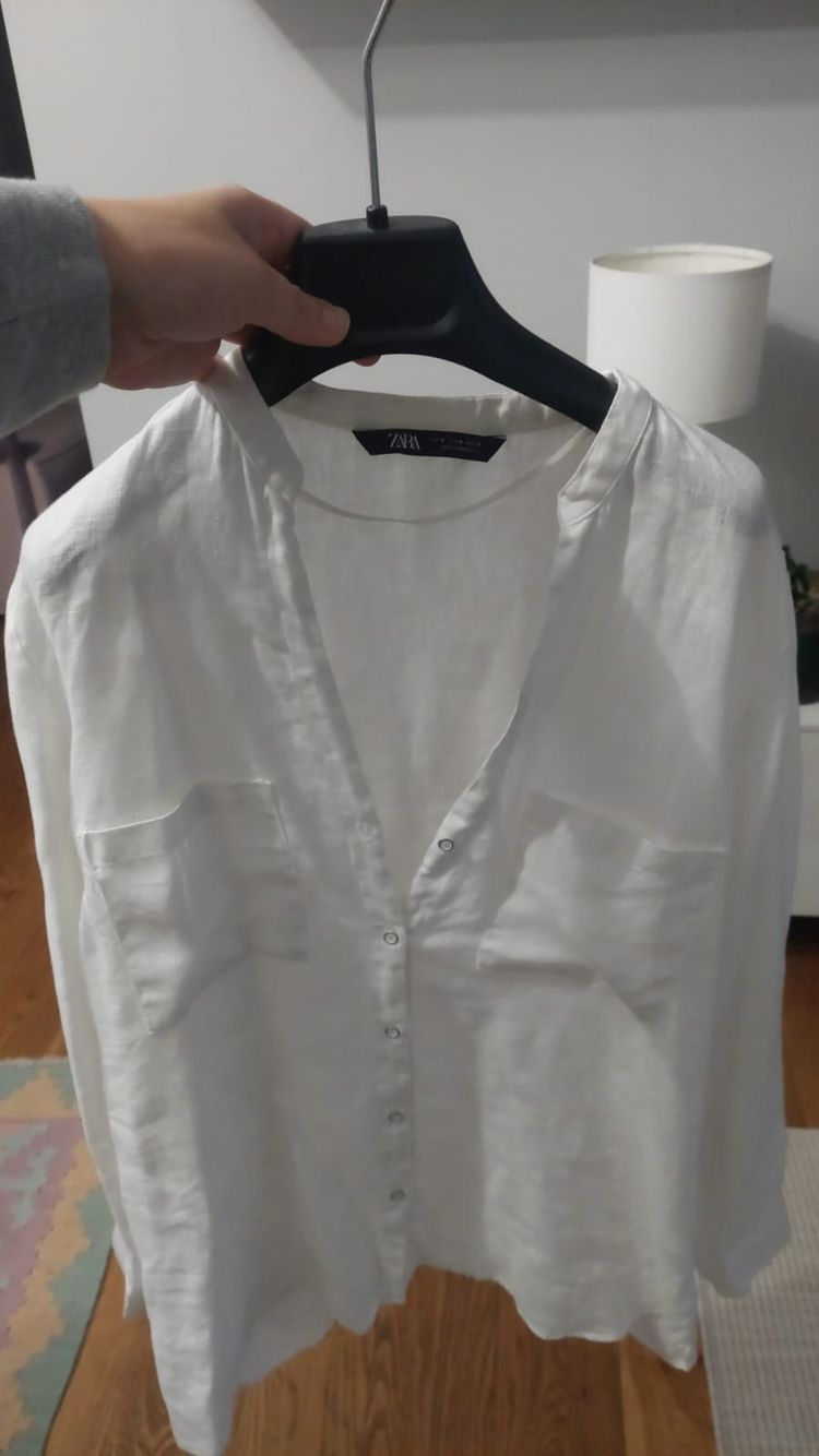 Zara Zara White Sleeveless Blouse product image