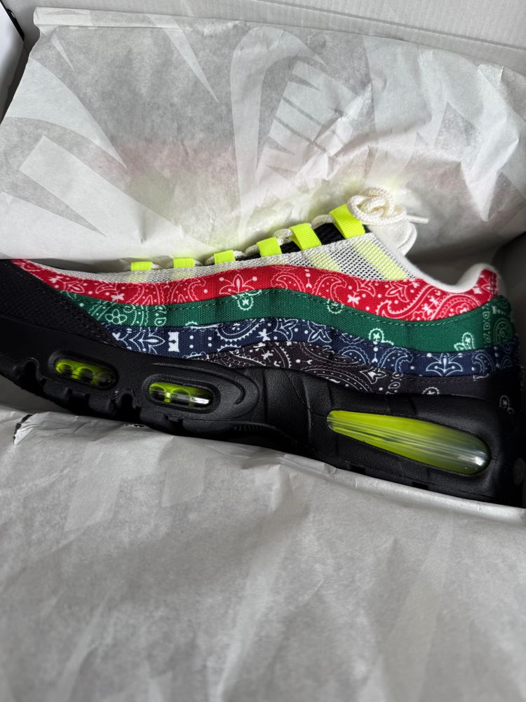 Multicolor Bandana Pattern Sneakers NEW 10
