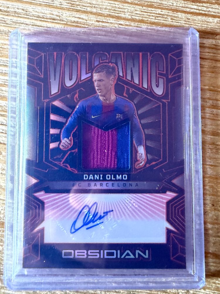 Panini Dani Olmo Auto Patch /99 Panini Obsidian Barcelona Match Worn 66/99 product image
