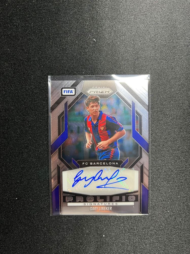 Lineker auto panini prizm