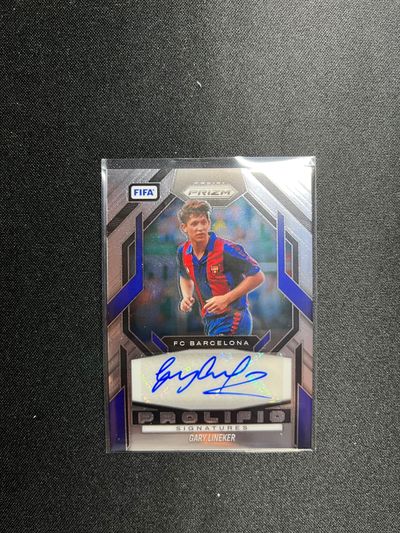 Lineker auto panini prizm