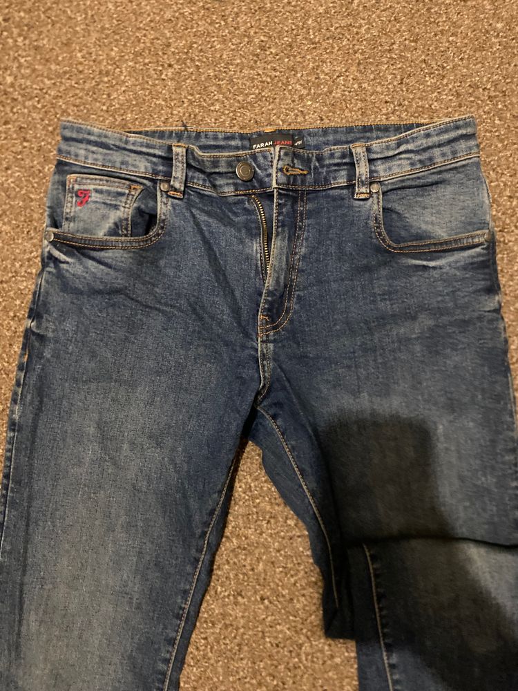 Farah Jeans Blue Denim Jeans obraz 2