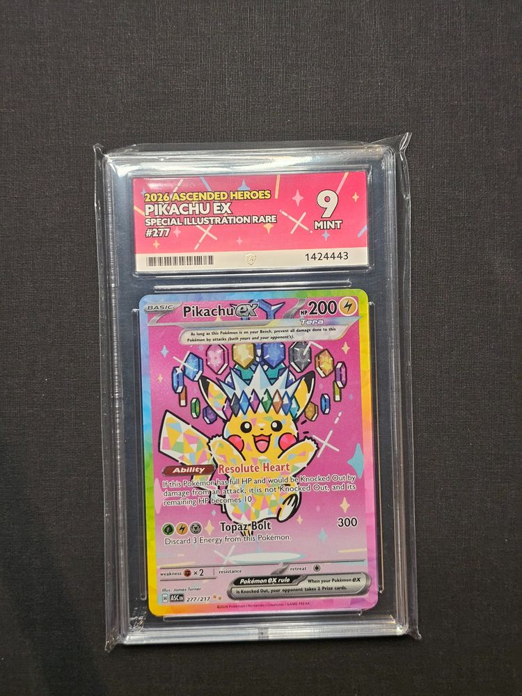 Pikachu Ex 277/217 Ace Mint 9 image 1