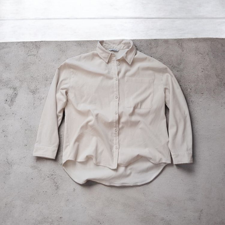 Stradivarius Beige Corduroy Shirt