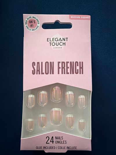 Elegant Touch Salon French Medium Square Nails