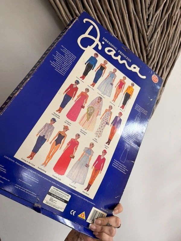 Dressing Princess Diana Paper Doll Set obraz 3