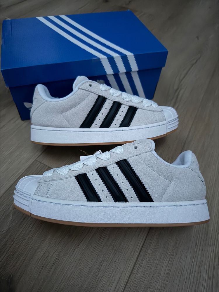 Adidas Originals Adidas White Sneakers With Black Stripes product image