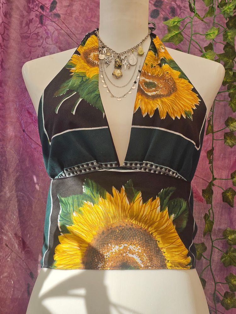 Sunflower Halterneck Top