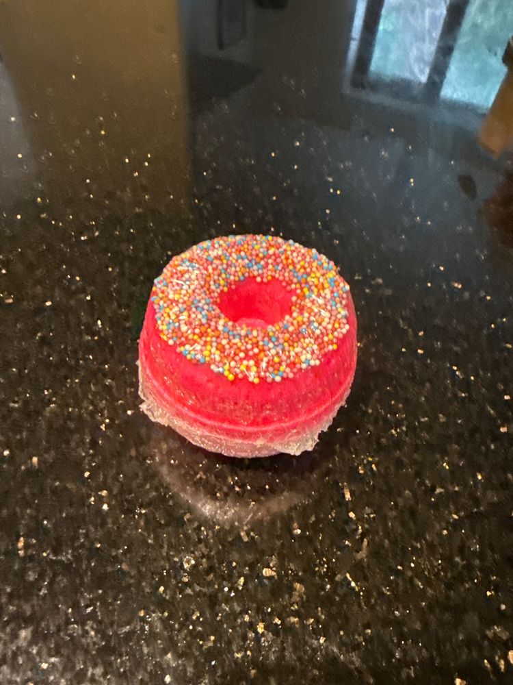 Other Red Donut-Shaped Bath Bomb With Colorful Sprinkles product image