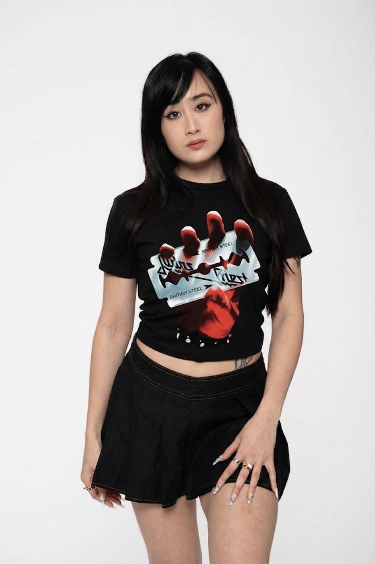 Judas Priest British Steel Crop Top
