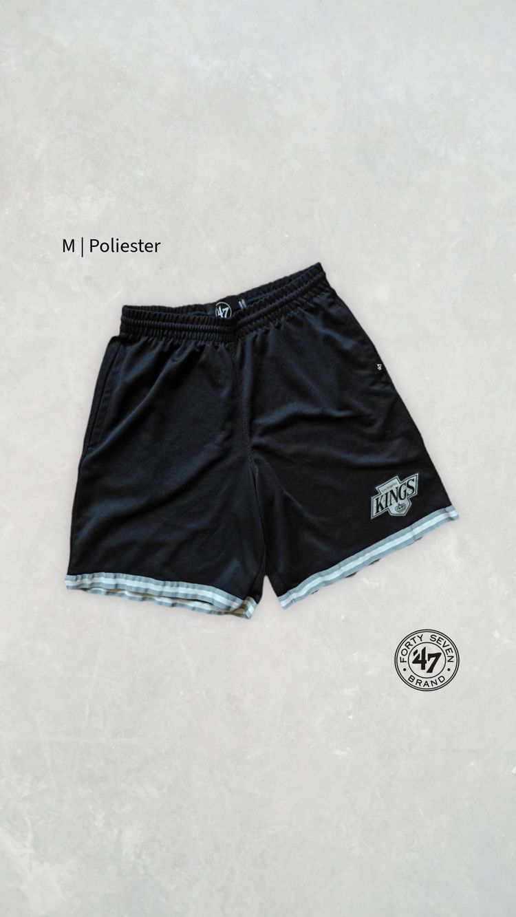 LA Kings x 47 brand Black Sports Shorts