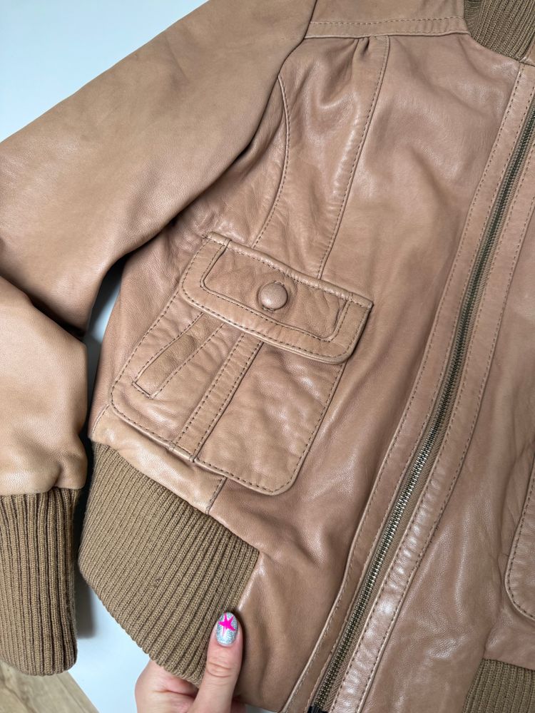Immagine di Oasis Leather Jacket (UK16) 11