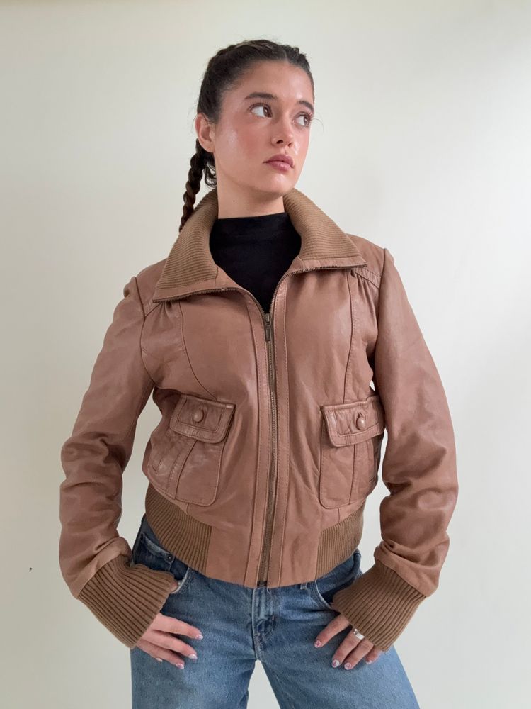 Immagine di Oasis Leather Jacket (UK16) 10