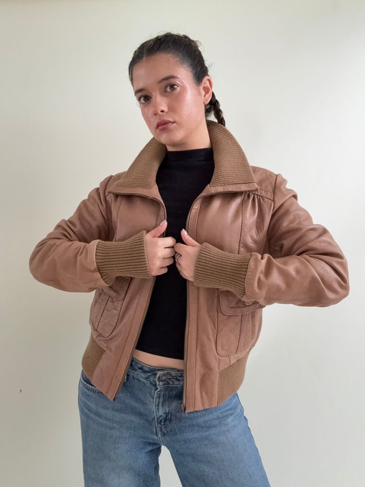 Immagine di Oasis Leather Jacket (UK16) 9