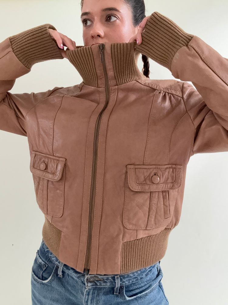 Immagine di Oasis Leather Jacket (UK16) 13