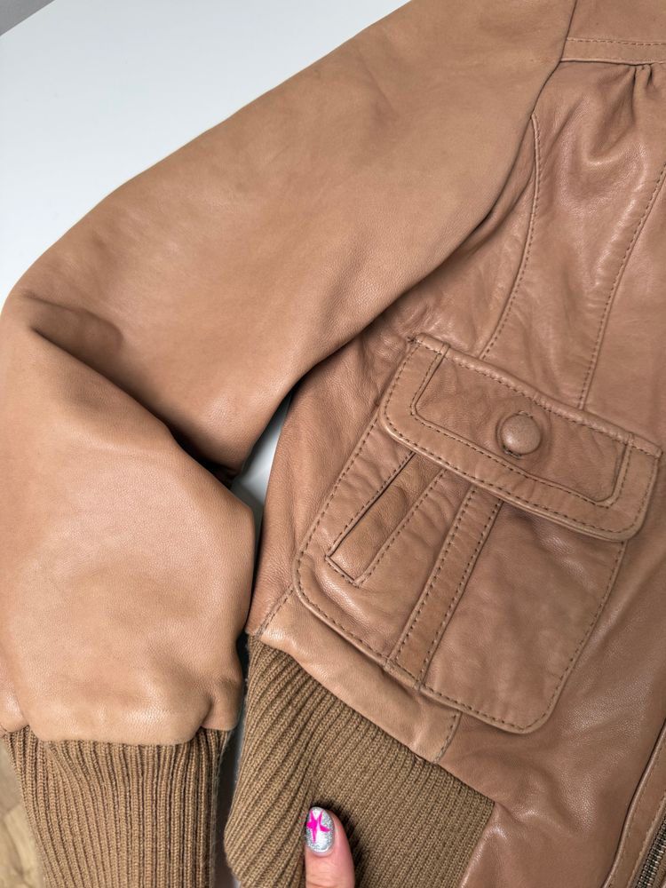 Immagine di Oasis Leather Jacket (UK16) 14