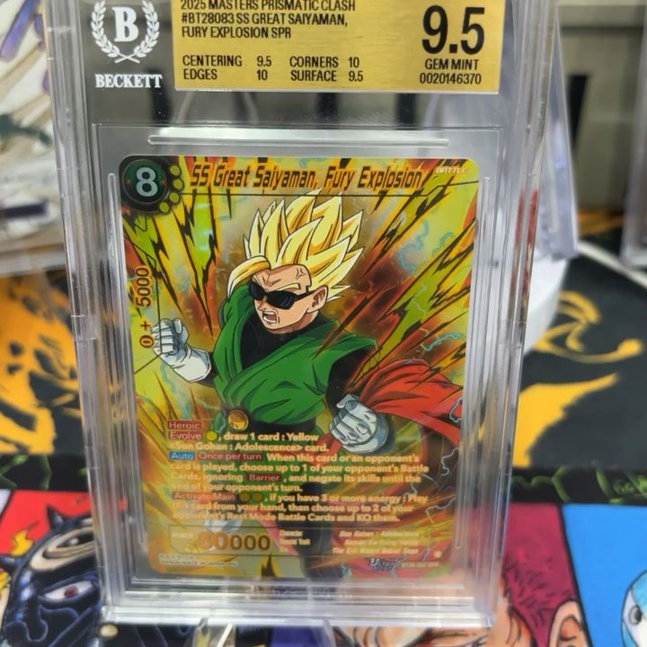 Bandai SS Great Saiyaman, Fury Explosion BT28-083 SPR [Dragon Ball Super Card Game] BGS 9.5 - Dragon Ball image 1