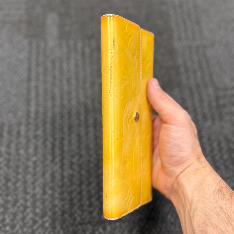 Yellow Embossed Wallet 3