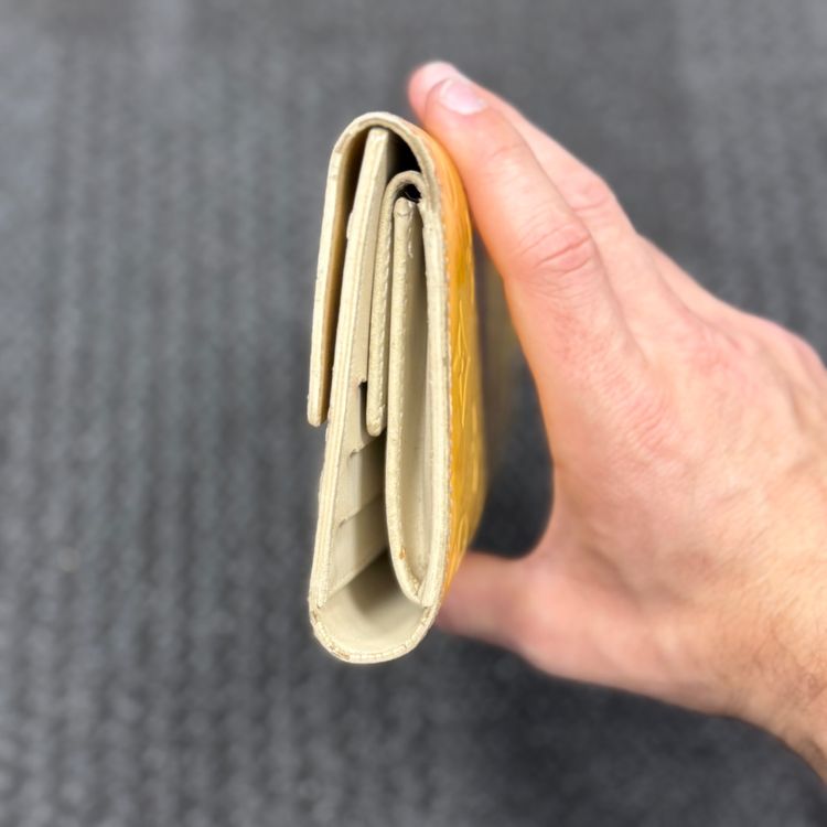 Yellow Embossed Wallet 6