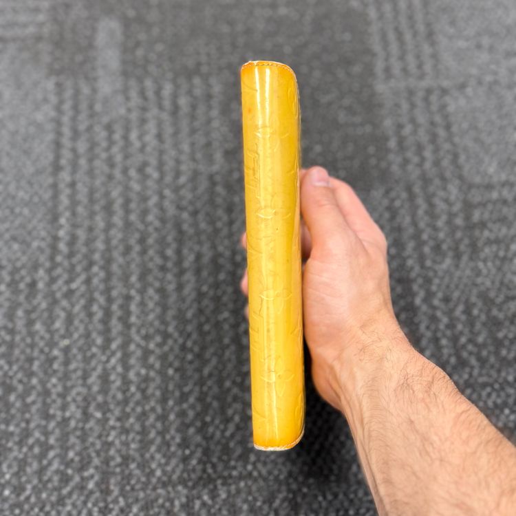 Yellow Embossed Wallet 4