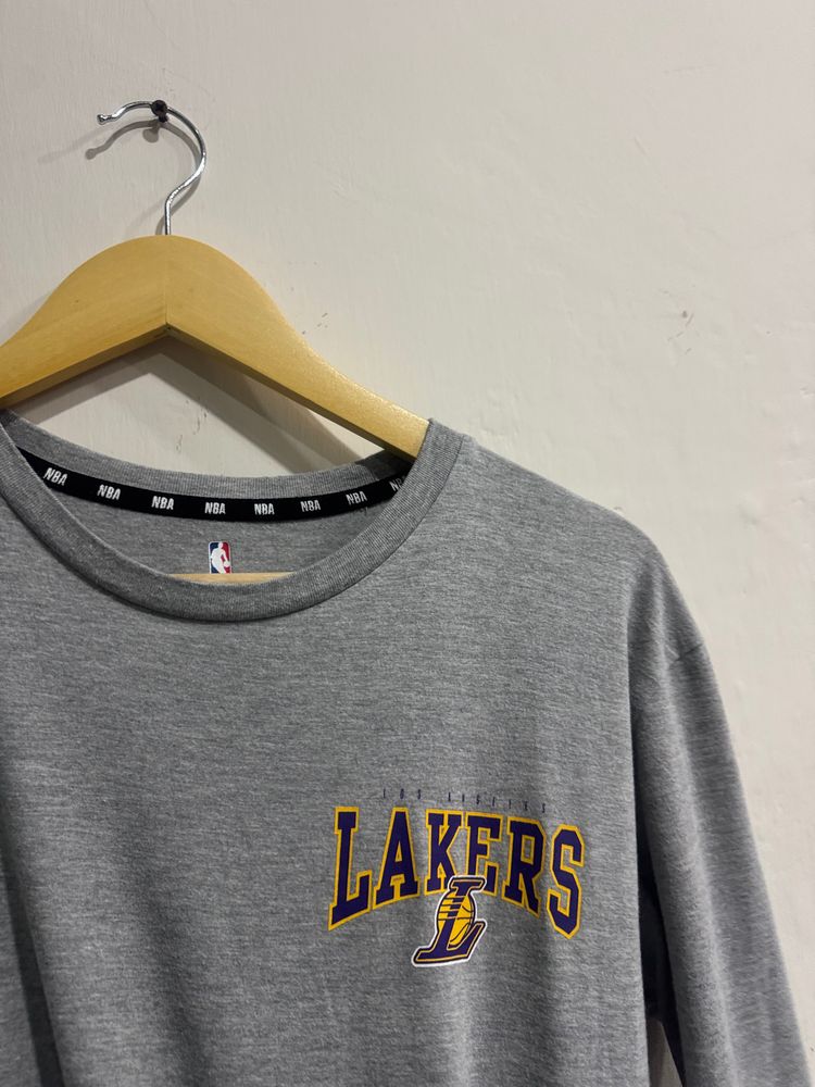 Immagine di Nba Lakers Grey Long Sleeve Shirt 3