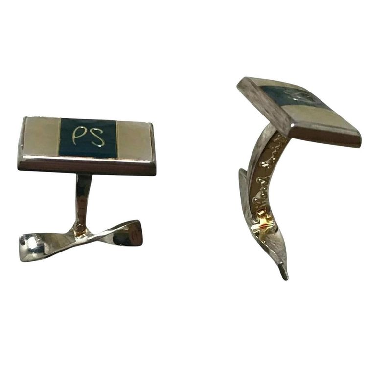 Paul Smith 925 Sterling Silver Rectangular Cufflinks image 1