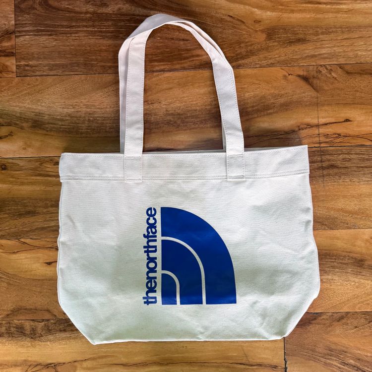The North Face Cotton Tote Bag | 17 Litre/ 245g | Natural / Mineral Purple image 1