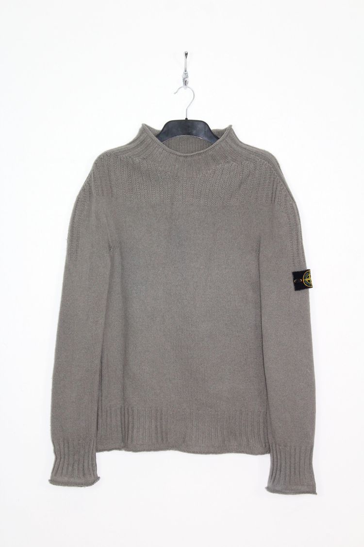 Stone Island STONE ISLAND AW 2003 MOCK NECK WOOL KNIT JUMPER LARGE product image