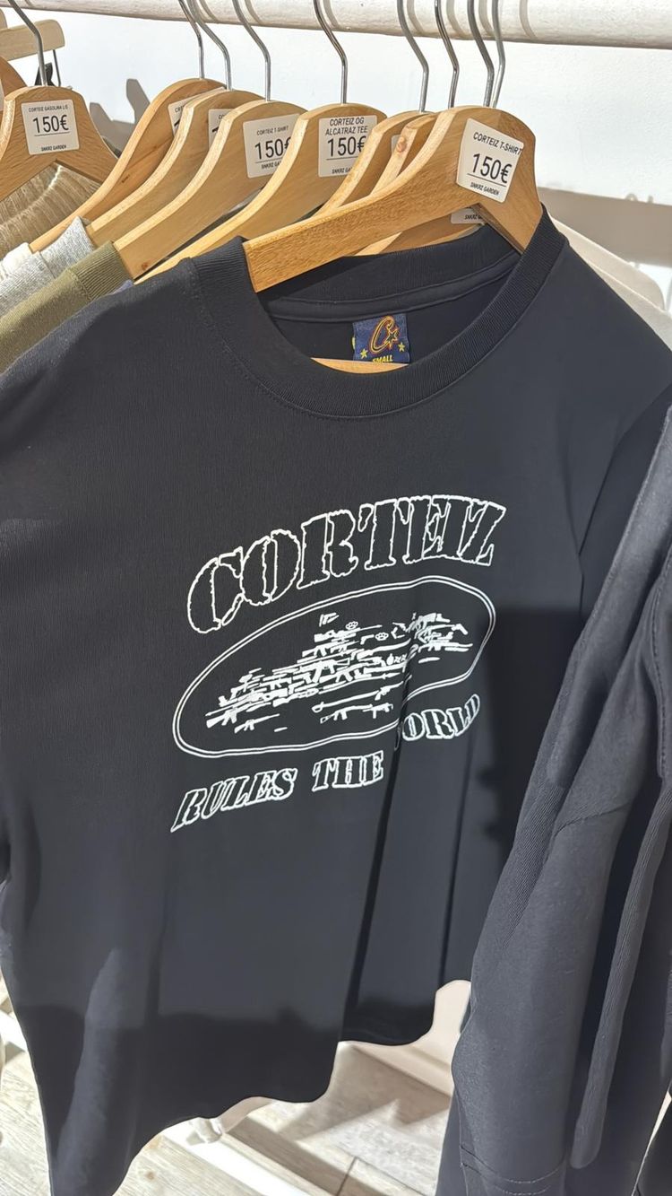 T-shirt Corteiz Alcatraz Logo Black