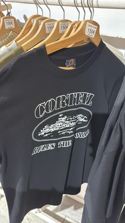 T-shirt Corteiz Alcatraz Logo Black