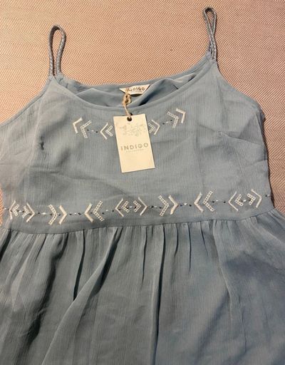Indigo Blue Sleeveless Dressuk 12