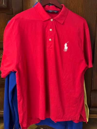 Ralph Lauren Red Polo Shirt pima cotton