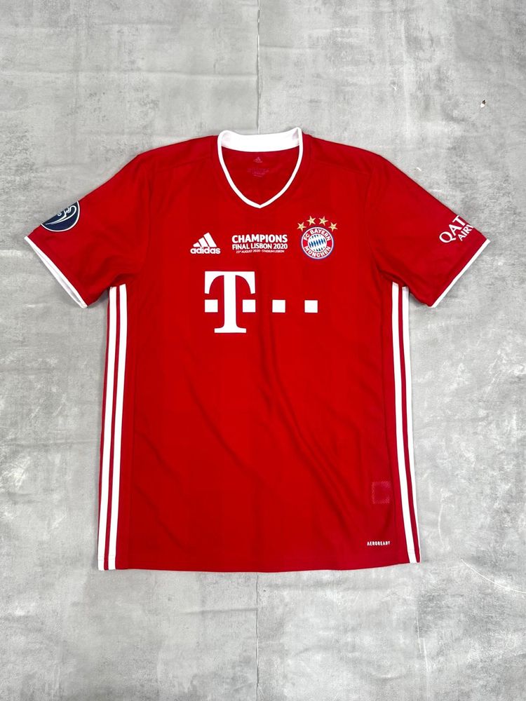 Bayern Munich 2020-21 ADIDAS CHAMPIONS CHAMPIONS LEAGUE FINAL HOME FOOTBALL SHIRT LARGE image 1