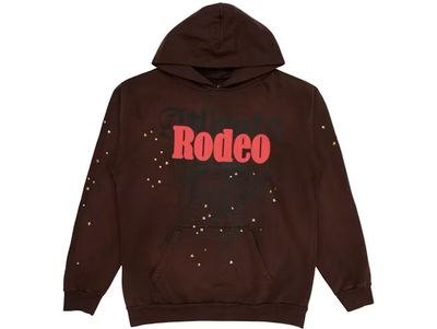 Travis Scott Cactus Jack x Sp5der Days Before Rodeo Hoodie Brown