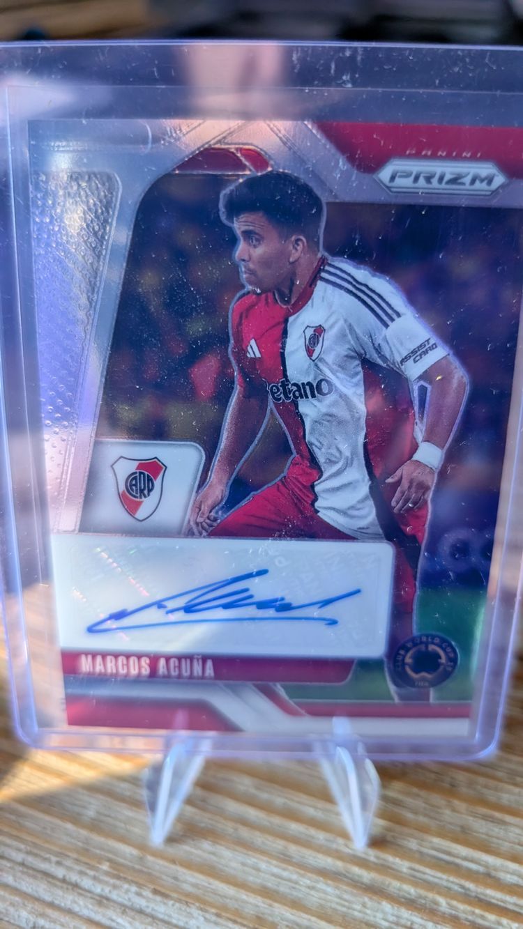 Marcos Acuña Auto Panini Prizm FIFA Club World Cup 2025 River PlateCard