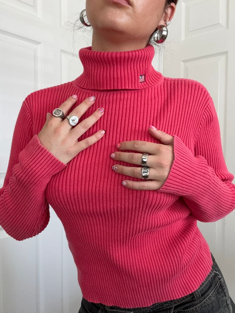 Ralph Lauren Knitted Ribbed Roll Neck (M) image 1