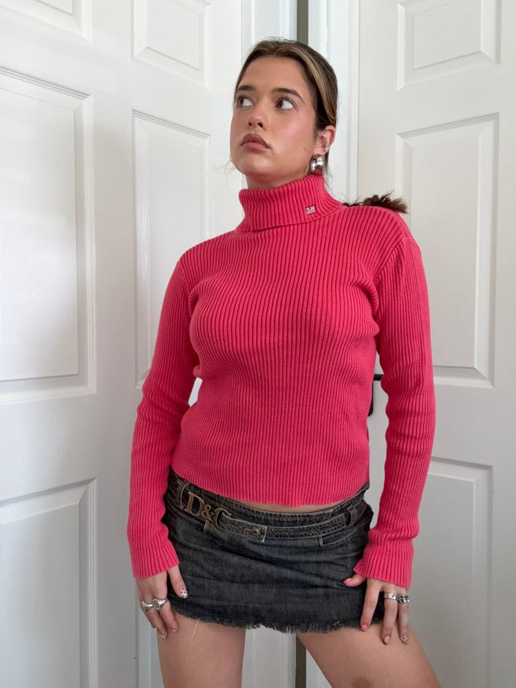 Ralph Lauren Knitted Ribbed Roll Neck (M) image 4