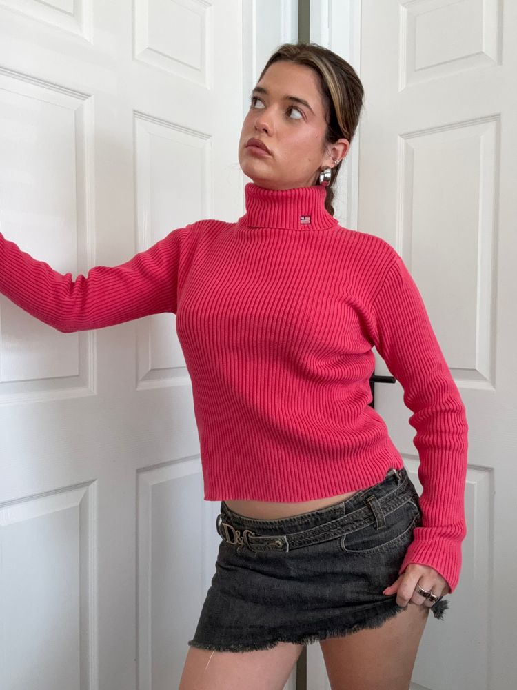 Ralph Lauren Knitted Ribbed Roll Neck (M) image 5