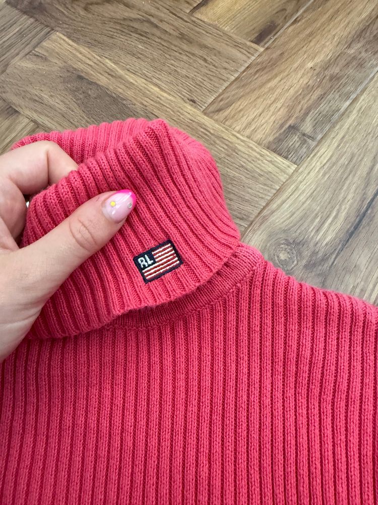 Ralph Lauren Knitted Ribbed Roll Neck (M) image 3