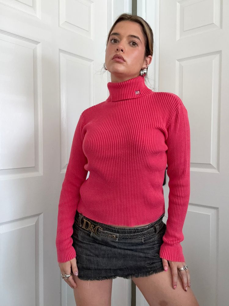 Ralph Lauren Knitted Ribbed Roll Neck (M) image 7