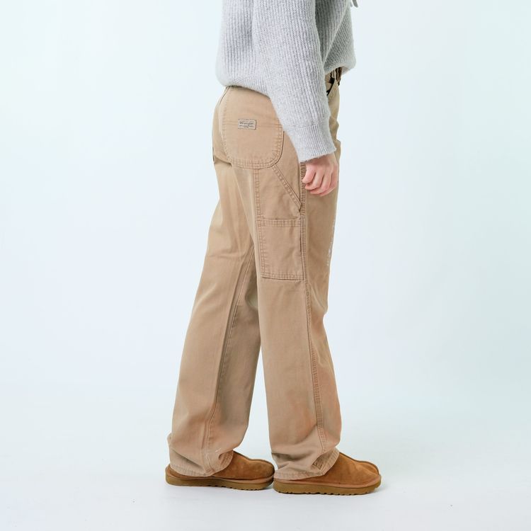 Brown y2ks Wrangler Canvas Carpenter Baggy Jeans Pants (30x32) image 2