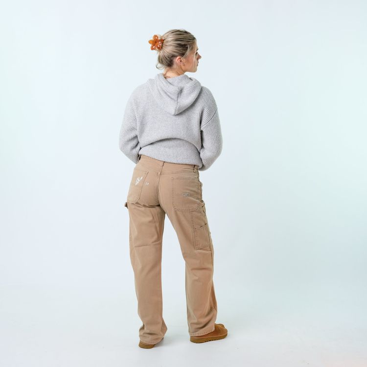 Brown y2ks Wrangler Canvas Carpenter Baggy Jeans Pants (30x32) image 4
