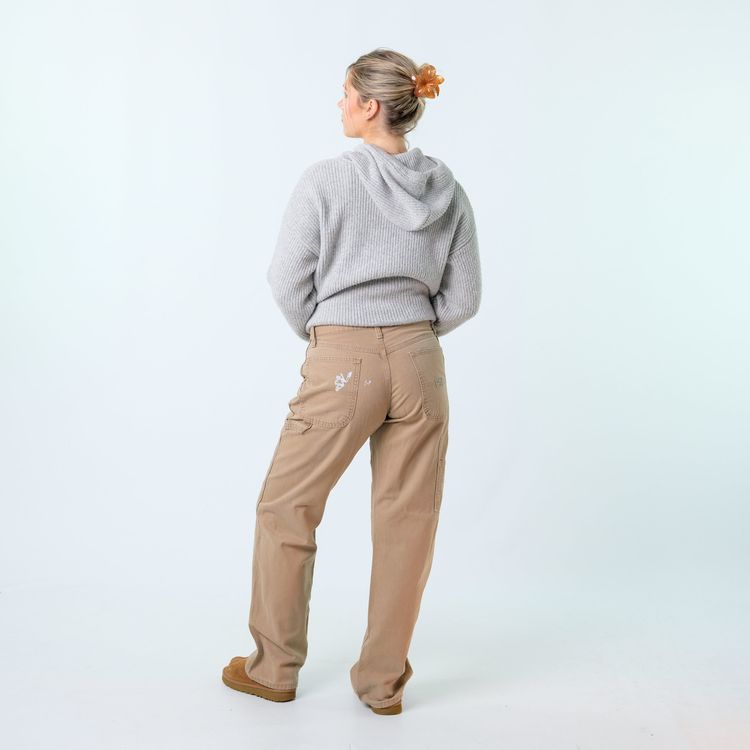 Brown y2ks Wrangler Canvas Carpenter Baggy Jeans Pants (30x32) image 5