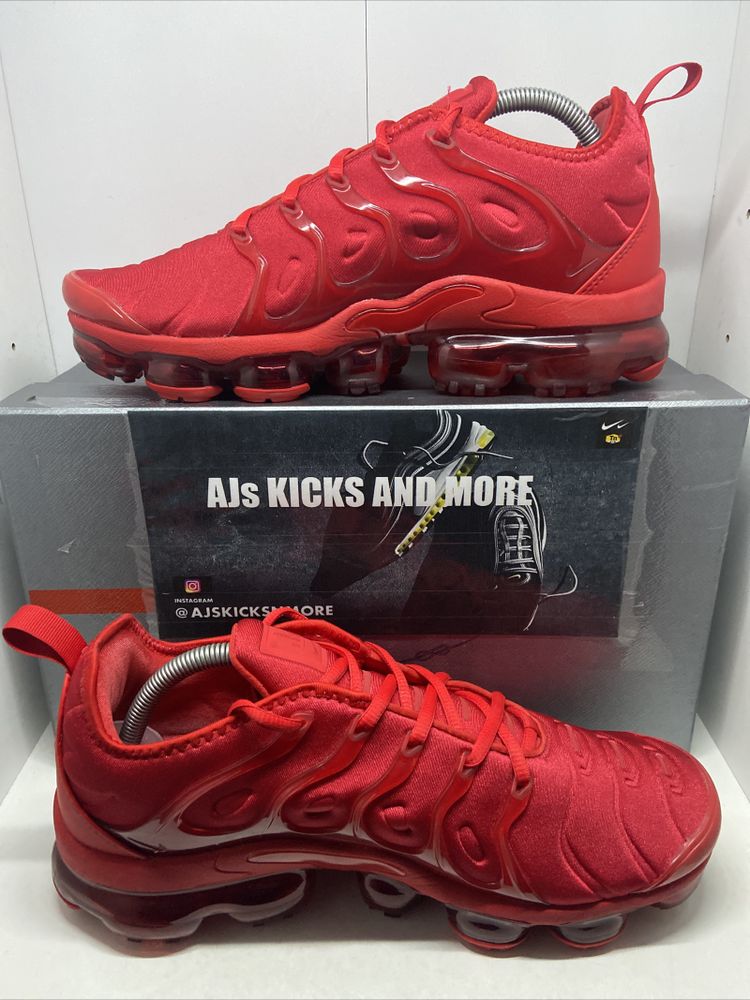 Nike Air Vapormax Plus TN UK8.5 Red Crimson Great Condition 8