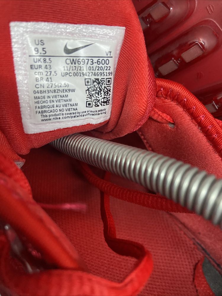 Nike Air Vapormax Plus TN UK8.5 Red Crimson Great Condition 6
