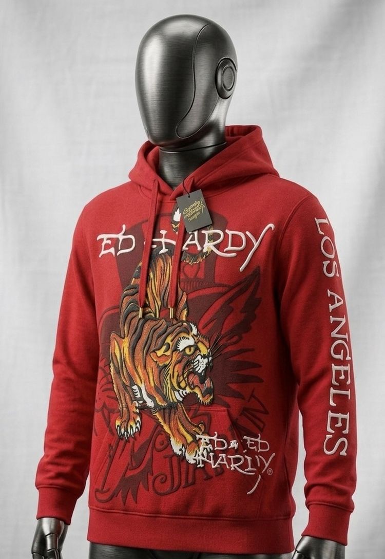 Ed Hardy Red Hoodie