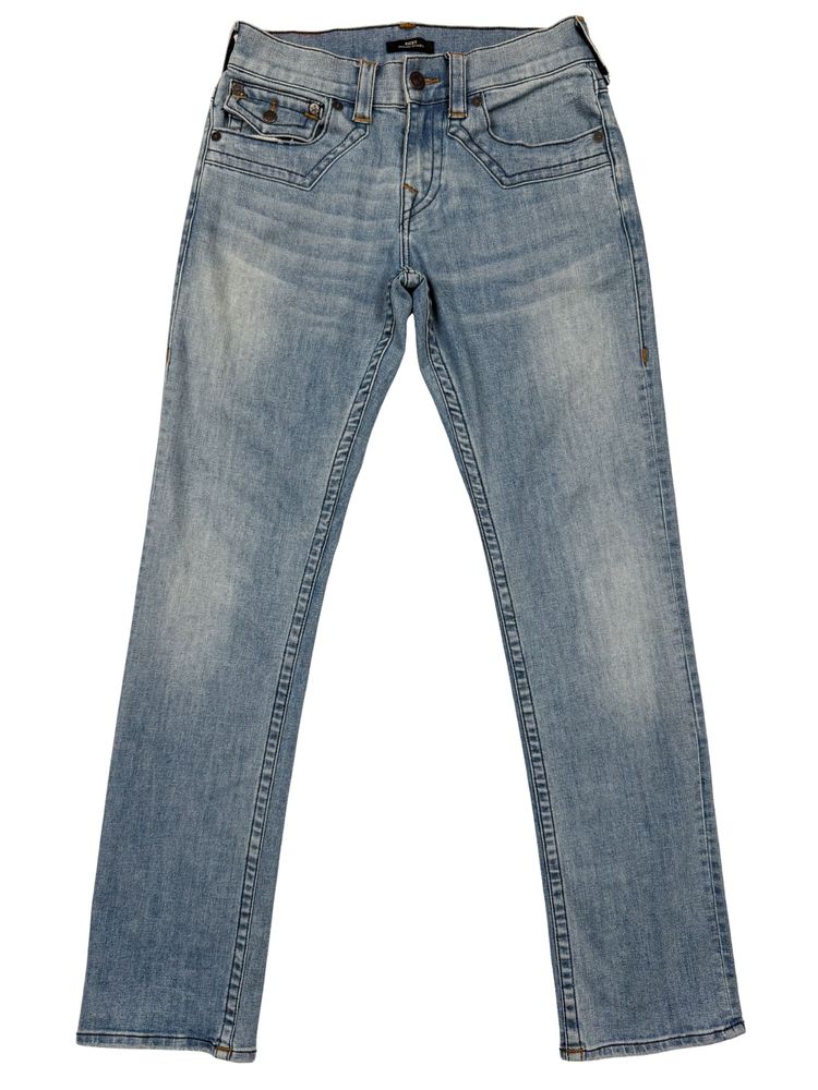True Religion Ricky Straight Denim Jeans - Blue (913038885)